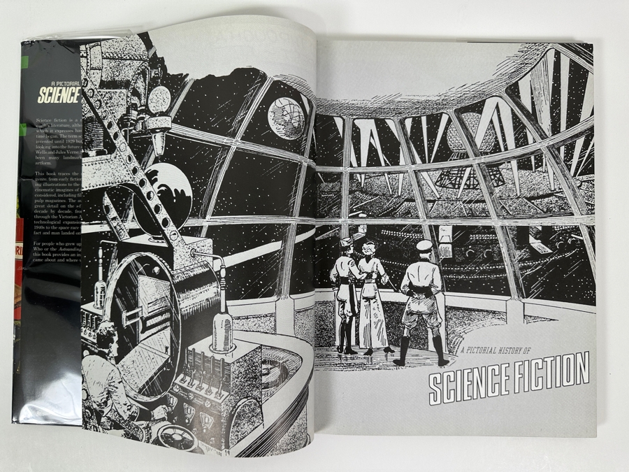Vintage 1986 Hardcover Book A Pictorial History Of Science Fiction By David Kyle [Photo 4]