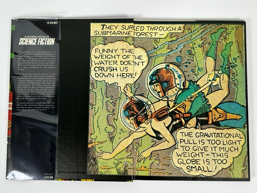 Vintage 1986 Hardcover Book A Pictorial History Of Science Fiction By David Kyle [Photo 2]