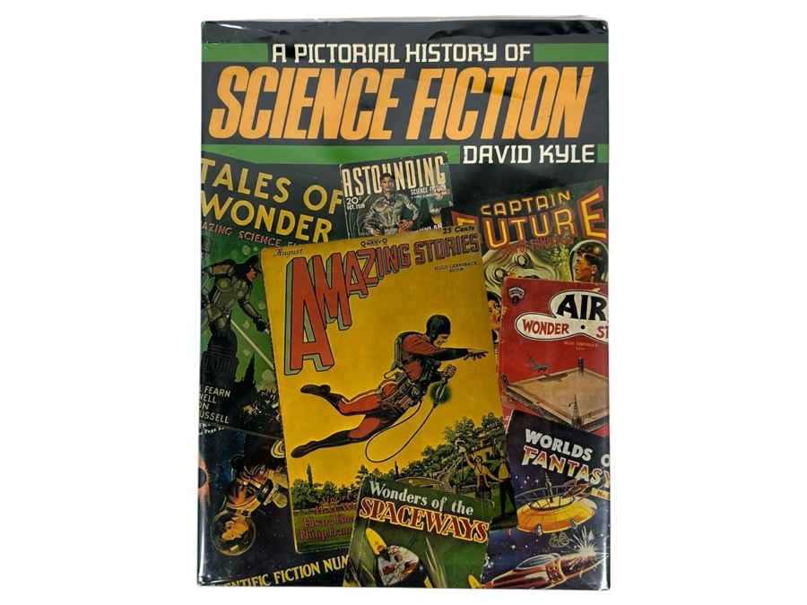 Vintage 1986 Hardcover Book A Pictorial History Of Science Fiction By David Kyle