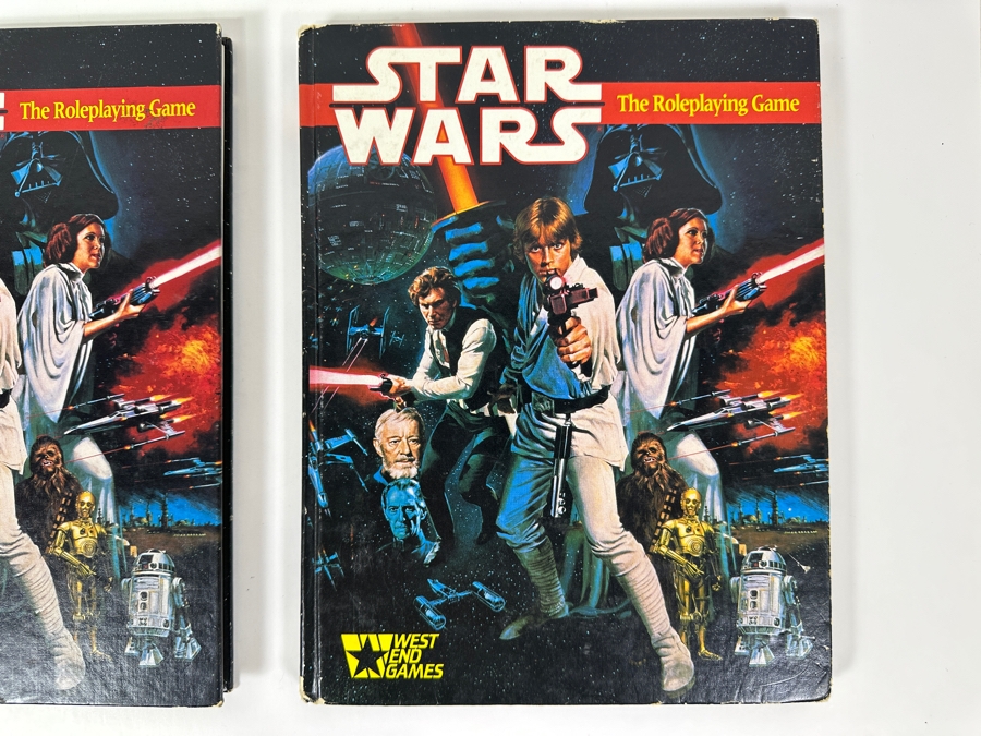 Pair Of Vintage 1987 First Edition Hardcover Books Star Wars The Roleplaying Game Published By West End Games, Inc.  [Photo 3]