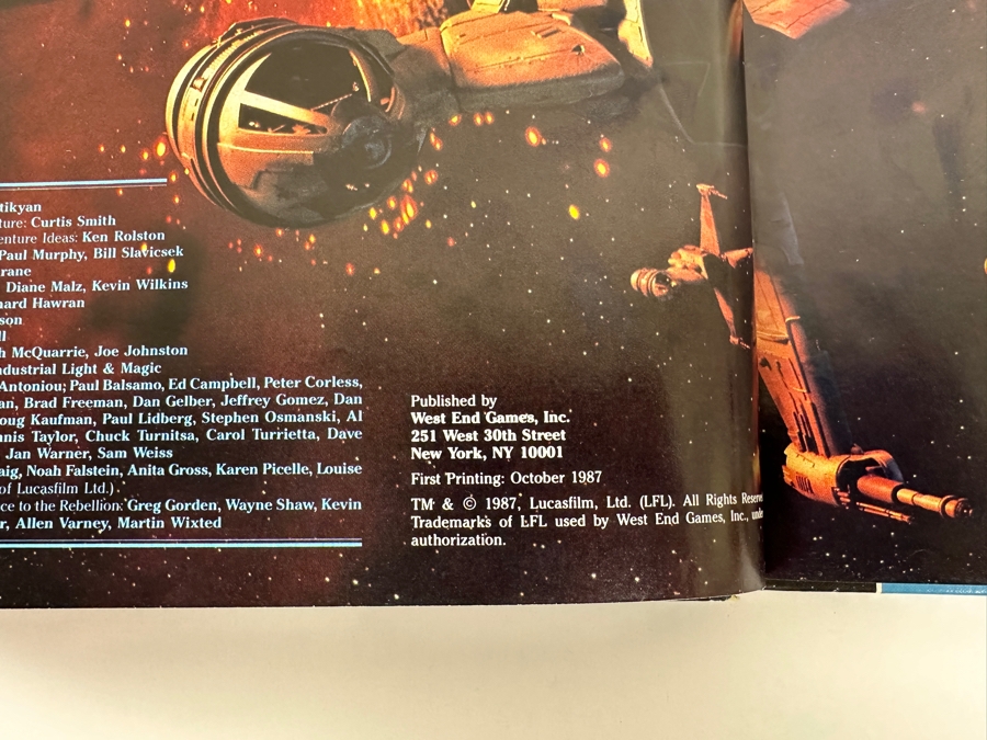 Pair Of Vintage 1987 First Edition Hardcover Books Star Wars The Roleplaying Game Published By West End Games, Inc.  [Photo 14]
