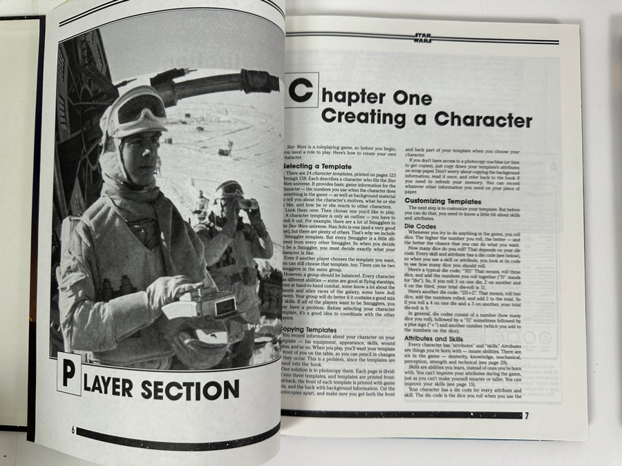 Pair Of Vintage 1987 First Edition Hardcover Books Star Wars The Roleplaying Game Published By West End Games, Inc.  [Photo 9]