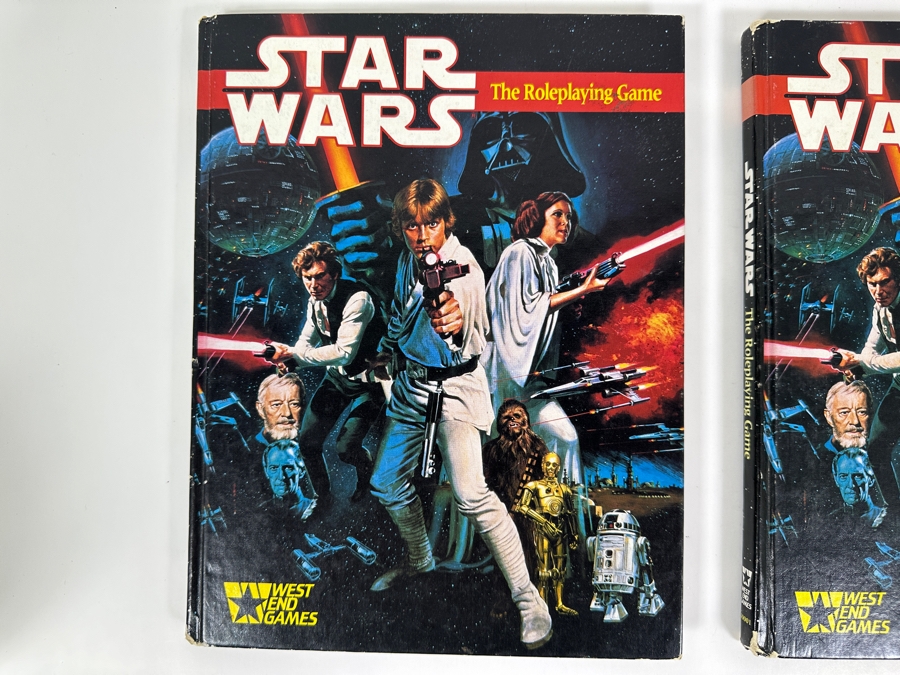 Pair Of Vintage 1987 First Edition Hardcover Books Star Wars The Roleplaying Game Published By West End Games, Inc.  [Photo 2]