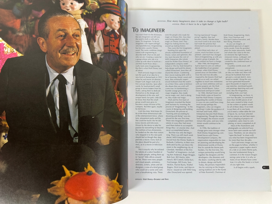 Vintage 1996 First Paperback Edition Book Walt Disney Imagineering: A Behind The Dreams Look At Making The Magic Real [Photo 5]