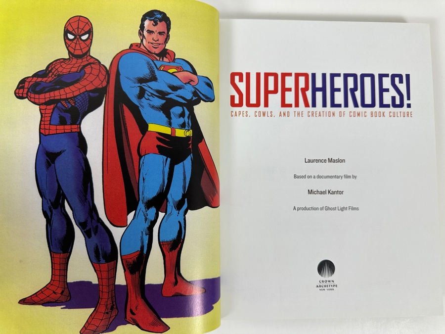 2013 First Edition Hardcover Book Super Heroes! Capes, Cowls, And The Creation Of Comic Book Culture By Laurence Maslon [Photo 4]