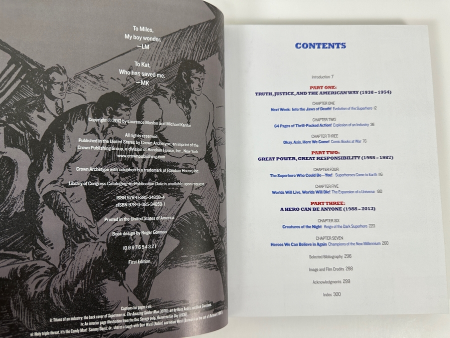 2013 First Edition Hardcover Book Super Heroes! Capes, Cowls, And The Creation Of Comic Book Culture By Laurence Maslon [Photo 5]