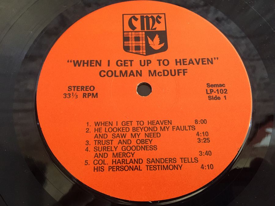 Colman McDuff - Colonel Sanders Tells His Personal Testimony - LP-102 [Photo 4]