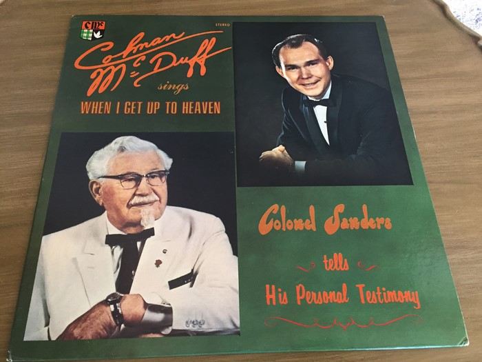 Colman McDuff - Colonel Sanders Tells His Personal Testimony - LP-102 [Photo 1]