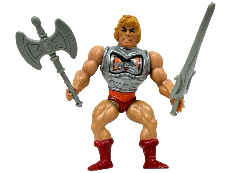 Mattel 1983 Masters Of The Universe Battle Armor He-Man Action Figure 6'H