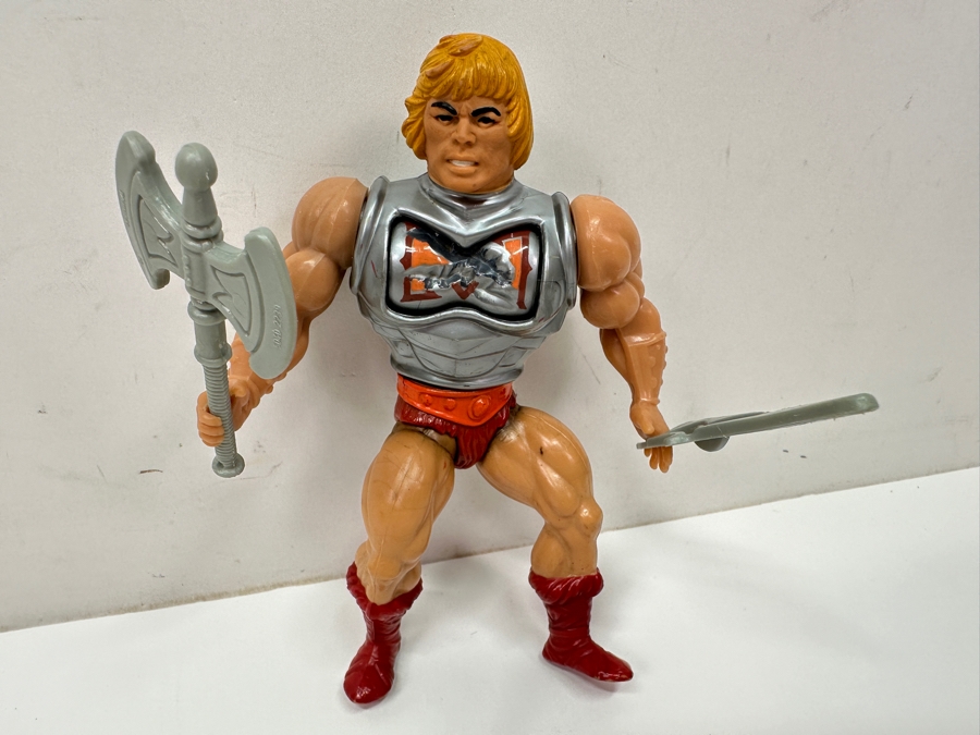 Mattel 1983 Masters Of The Universe Battle Armor He-Man Action Figure 6'H [Photo 5]