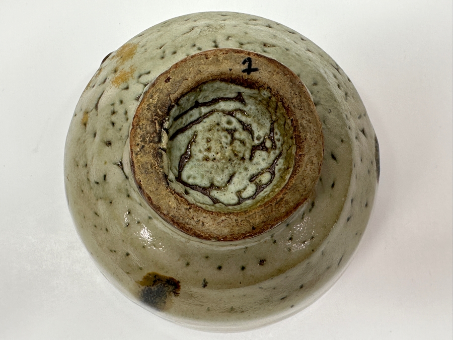 Shoji Hamada (1894-1978, Japanese) Original Studio Pottery Tea Bowl Chawan Vintage 1965 5.5'W X 3.5'H - Started The Mingei (Folk-Art) Movement In Japan - Declared A 'Living National Treasure' In 1955 Estimate $1,500-$6,000 [Photo 7]