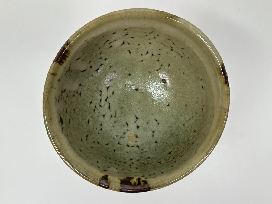 Shoji Hamada (1894-1978, Japanese) Original Studio Pottery Tea Bowl Chawan Vintage 1965 5.5'W X 3.5'H - Started The Mingei (Folk-Art) Movement In Japan - Declared A 'Living National Treasure' In 1955 Estimate $1,500-$6,000 [Photo 11]