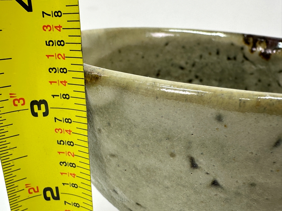 Shoji Hamada (1894-1978, Japanese) Original Studio Pottery Tea Bowl Chawan Vintage 1965 5.5'W X 3.5'H - Started The Mingei (Folk-Art) Movement In Japan - Declared A 'Living National Treasure' In 1955 Estimate $1,500-$6,000 [Photo 20]
