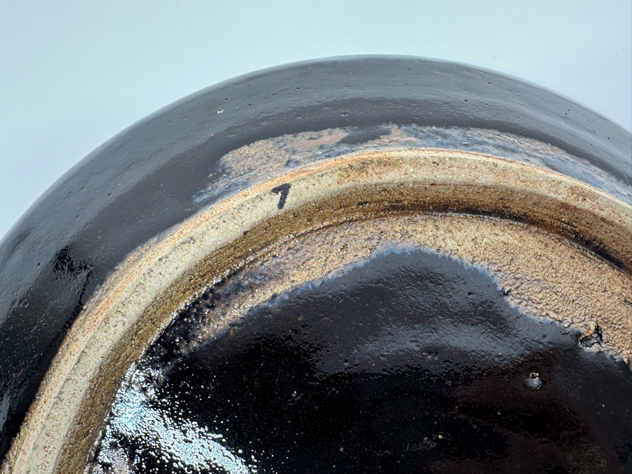 Shoji Hamada (1894-1978, Japanese) Original Studio Pottery Plate / Bowl Vintage 1972 11'W - Started The Mingei (Folk-Art) Movement In Japan - Declared A 'Living National Treasure' In 1955 Estimate $2,500-$6,000 [Photo 5]