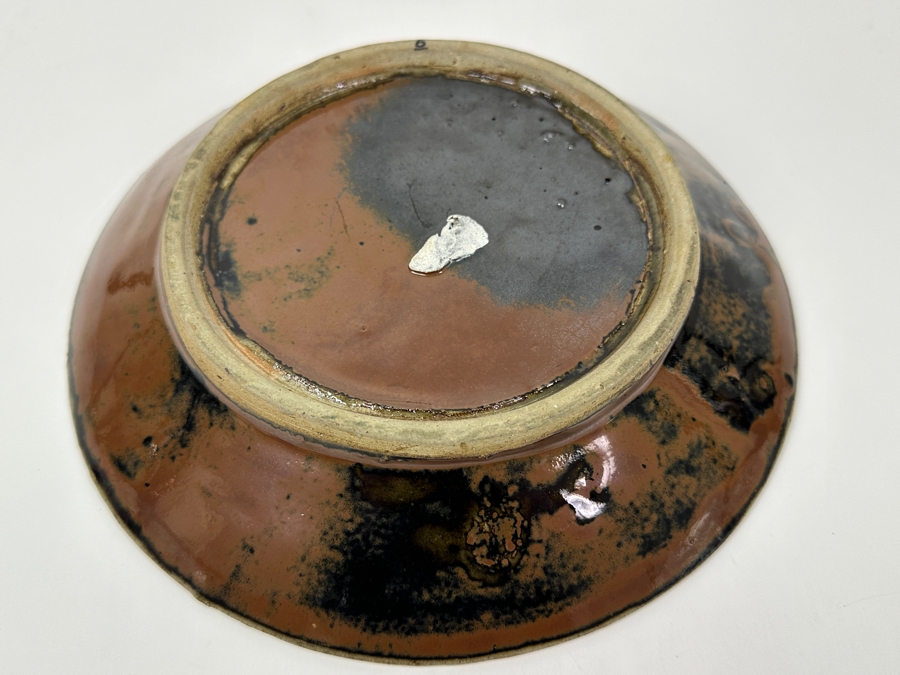 Shoji Hamada (1894-1978, Japanese) Original Studio Pottery Plate / Bowl Vintage 1955 9.75'W - Started The Mingei (Folk-Art) Movement In Japan - Declared A 'Living National Treasure' In 1955 Estimate $2,500-$6,000 [Photo 7]