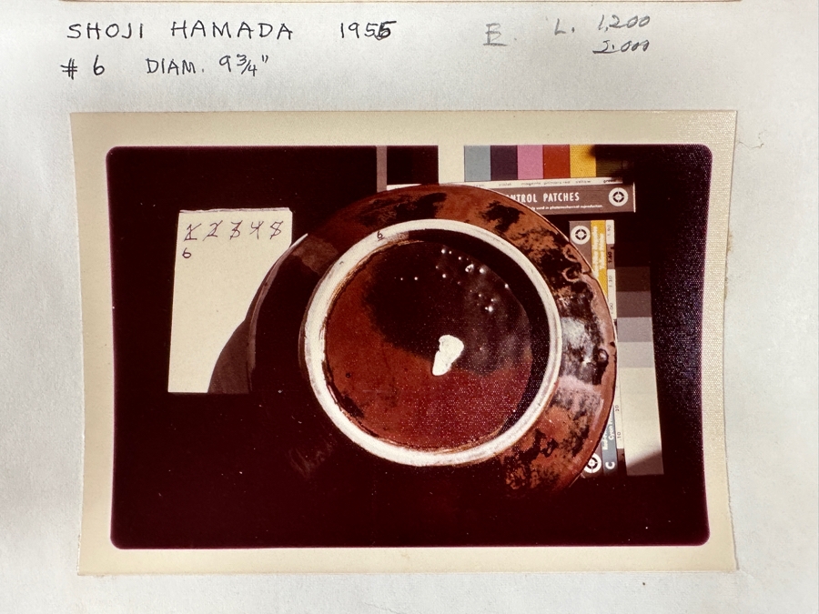 Shoji Hamada (1894-1978, Japanese) Original Studio Pottery Plate / Bowl Vintage 1955 9.75'W - Started The Mingei (Folk-Art) Movement In Japan - Declared A 'Living National Treasure' In 1955 Estimate $2,500-$6,000 [Photo 14]