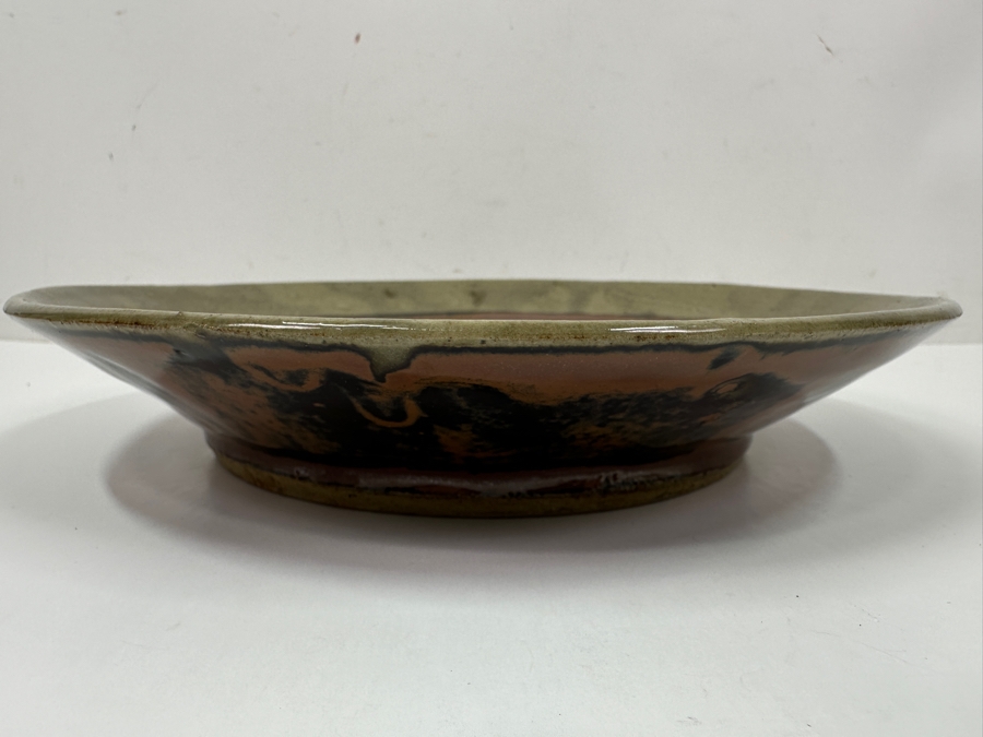 Shoji Hamada (1894-1978, Japanese) Original Studio Pottery Plate / Bowl Vintage 1955 9.75'W - Started The Mingei (Folk-Art) Movement In Japan - Declared A 'Living National Treasure' In 1955 Estimate $2,500-$6,000 [Photo 11]
