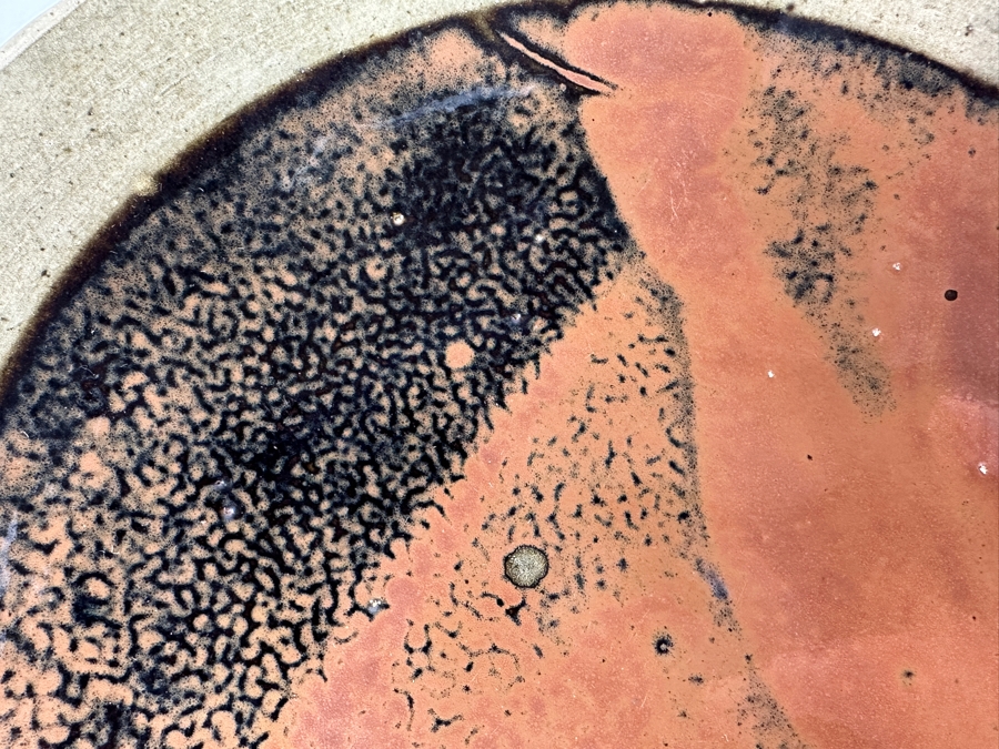 Shoji Hamada (1894-1978, Japanese) Original Studio Pottery Plate / Bowl Vintage 1955 9.75'W - Started The Mingei (Folk-Art) Movement In Japan - Declared A 'Living National Treasure' In 1955 Estimate $2,500-$6,000 [Photo 5]