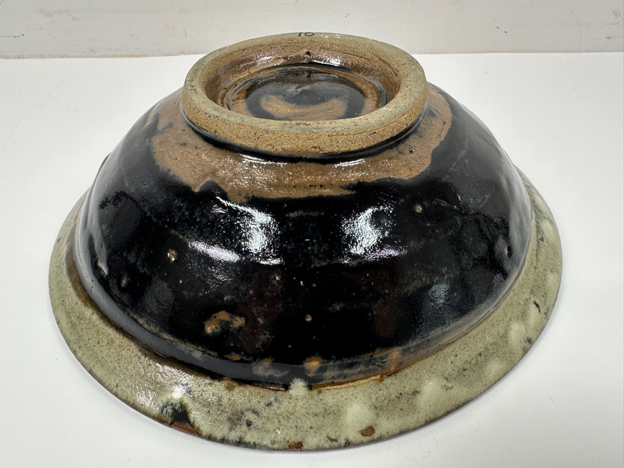 Shoji Hamada (1894-1978, Japanese) Original Studio Pottery Bowl Vintage 1955 9.25'W X 3'H - Started The Mingei (Folk-Art) Movement In Japan - Declared A 'Living National Treasure' In 1955 Estimate $2,500-$6,000 [Photo 7]