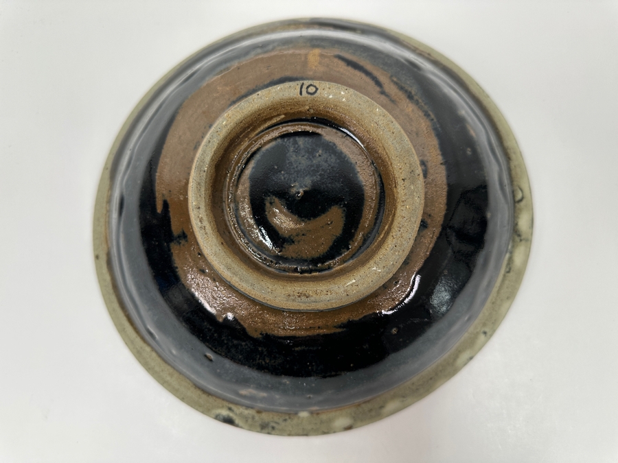 Shoji Hamada (1894-1978, Japanese) Original Studio Pottery Bowl Vintage 1955 9.25'W X 3'H - Started The Mingei (Folk-Art) Movement In Japan - Declared A 'Living National Treasure' In 1955 Estimate $2,500-$6,000 [Photo 6]