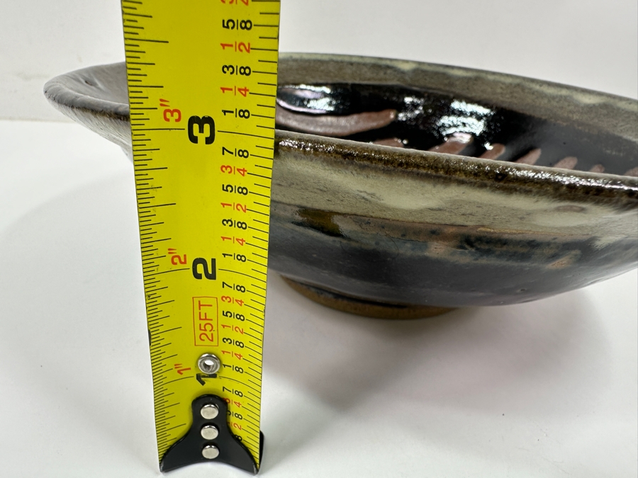 Shoji Hamada (1894-1978, Japanese) Original Studio Pottery Bowl Vintage 1955 9.25'W X 3'H - Started The Mingei (Folk-Art) Movement In Japan - Declared A 'Living National Treasure' In 1955 Estimate $2,500-$6,000 [Photo 10]