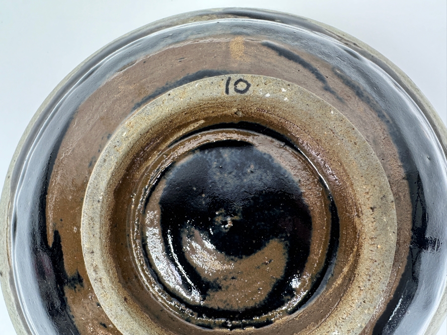 Shoji Hamada (1894-1978, Japanese) Original Studio Pottery Bowl Vintage 1955 9.25'W X 3'H - Started The Mingei (Folk-Art) Movement In Japan - Declared A 'Living National Treasure' In 1955 Estimate $2,500-$6,000 [Photo 8]