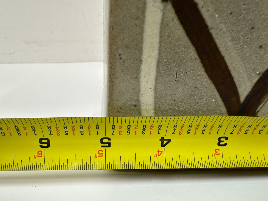 Shoji Hamada (1894-1978, Japanese) Original Studio Pottery Rectangular Bottle Vintage 1972 5'W X 3'D X 8'H - Started The Mingei (Folk-Art) Movement In Japan - Declared A 'Living National Treasure' In 1955 Estimate $3,000-$20,000+ [Photo 12]