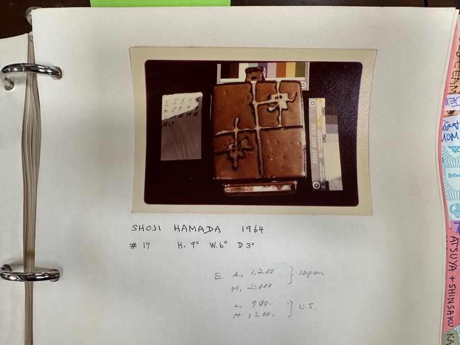 Shoji Hamada (1894-1978, Japanese) Original Studio Pottery Rectangular Bottle Vintage 1964 6'W X 3.25'D X 9'H - Started The Mingei (Folk-Art) Movement In Japan - Declared A 'Living National Treasure' In 1955 Estimate $3,000-$20,000+ [Photo 13]