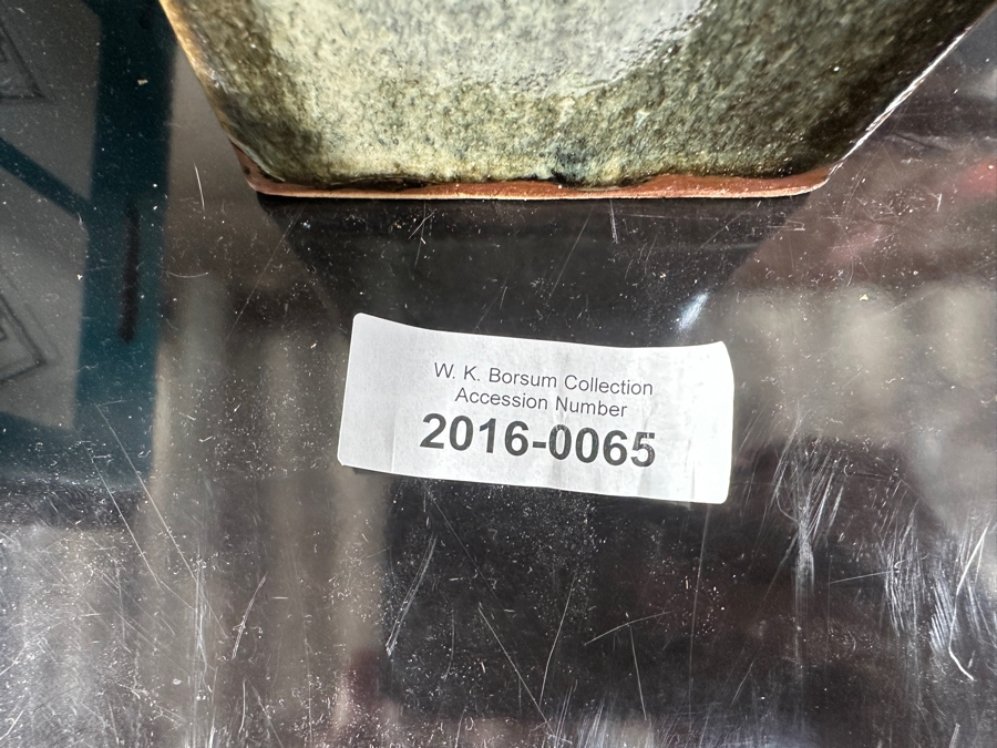 Shoji Hamada (1894-1978, Japanese) Original Studio Pottery Square Bottle Vase Vintage 1965 4'W X 4'D X 9.5'H - Started The Mingei (Folk-Art) Movement In Japan - Declared A 'Living National Treasure' In 1955 Estimate $3,000-$20,000+ [Photo 16]