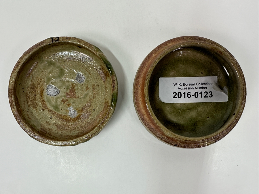 Atsuya Hamada (1932-1986, Japanese) Original Studio Pottery Covered Incense Box Vintage 1972 4'W X 2'H - Son Of Shoji Hamada - Estimate $300-$600 [Photo 6]