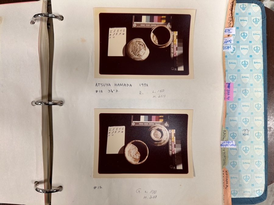 Atsuya Hamada (1932-1986, Japanese) Original Studio Pottery Covered Incense Box Vintage 1972 4'W X 2'H - Son Of Shoji Hamada - Estimate $300-$600 [Photo 10]