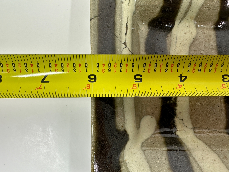 Atsuya Hamada (1932-1986, Japanese) Repaired Original Studio Pottery Small Dish Vintage 1972 6'W X 6'H - Son Of Shoji Hamada - Estimate $40-$80 [Photo 9]