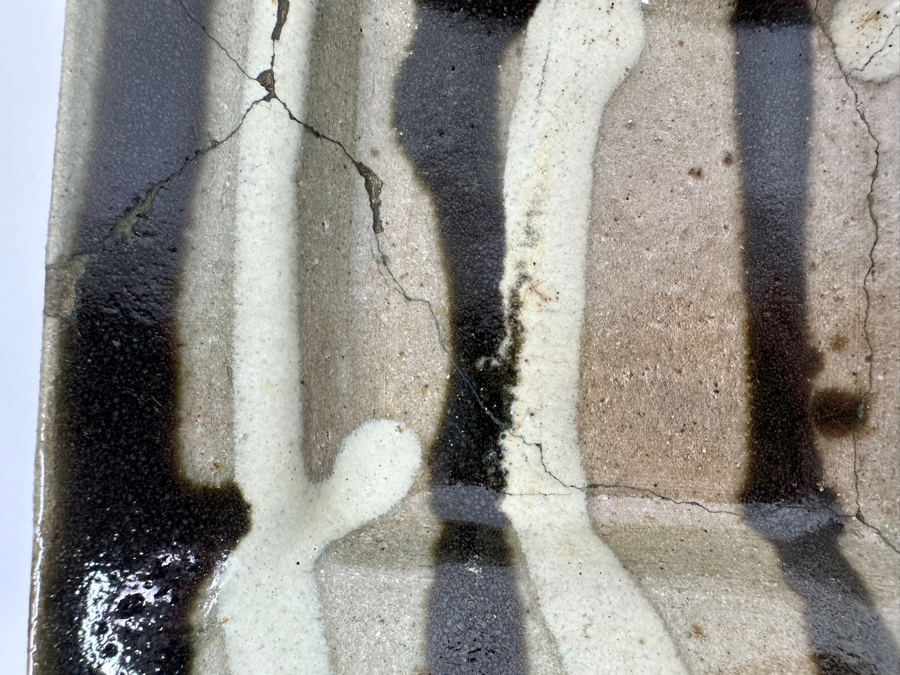 Atsuya Hamada (1932-1986, Japanese) Repaired Original Studio Pottery Small Dish Vintage 1972 6'W X 6'H - Son Of Shoji Hamada - Estimate $40-$80 [Photo 4]