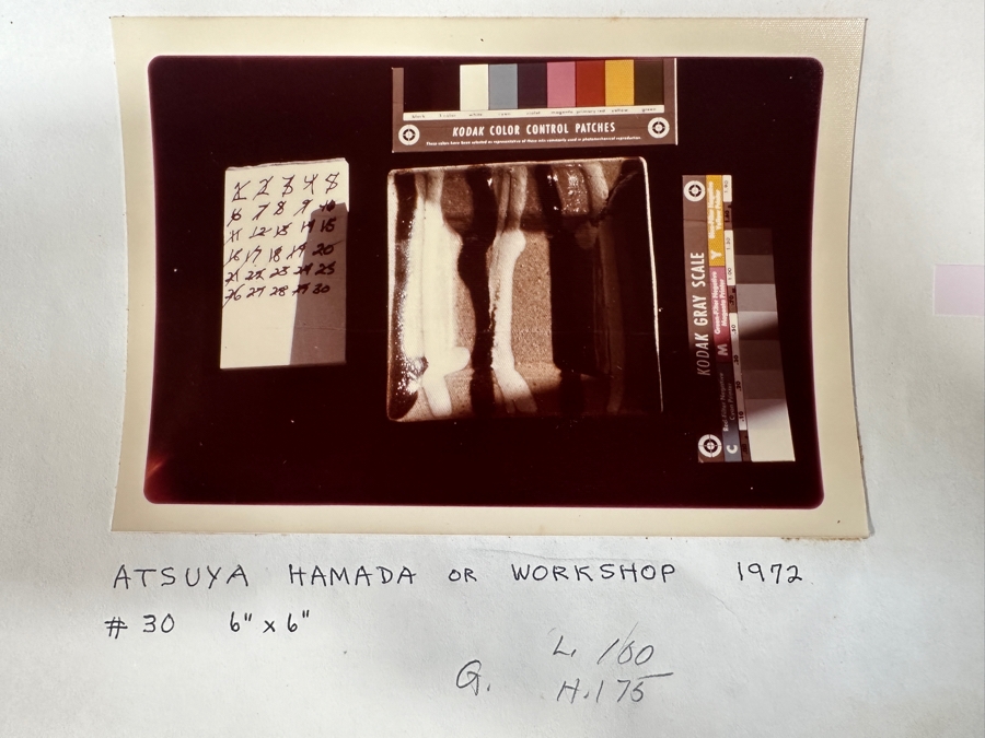 Atsuya Hamada (1932-1986, Japanese) Repaired Original Studio Pottery Small Dish Vintage 1972 6'W X 6'H - Son Of Shoji Hamada - Estimate $40-$80 [Photo 12]