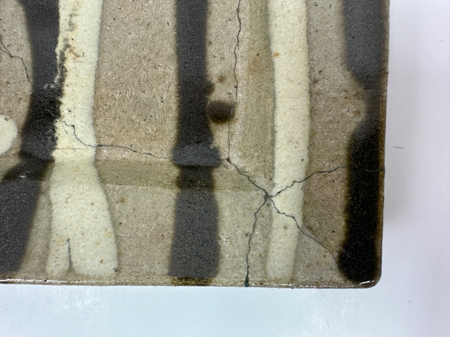 Atsuya Hamada (1932-1986, Japanese) Repaired Original Studio Pottery Small Dish Vintage 1972 6'W X 6'H - Son Of Shoji Hamada - Estimate $40-$80 [Photo 5]