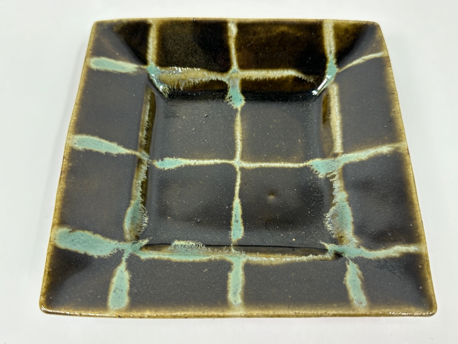 Atsuya Hamada (1932-1986, Japanese) Repaired Original Studio Pottery Small Dish Vintage 1972 6'W X 6'H - Son Of Shoji Hamada - Estimate $80-$200 [Photo 3]