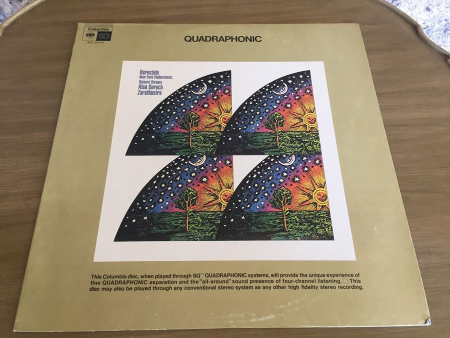 Richard Strauss - Bernstein / New York Philharmonic ‎- Also Sprach Zarathustra - Columbia Quadraphonic ‎– MQ 30443