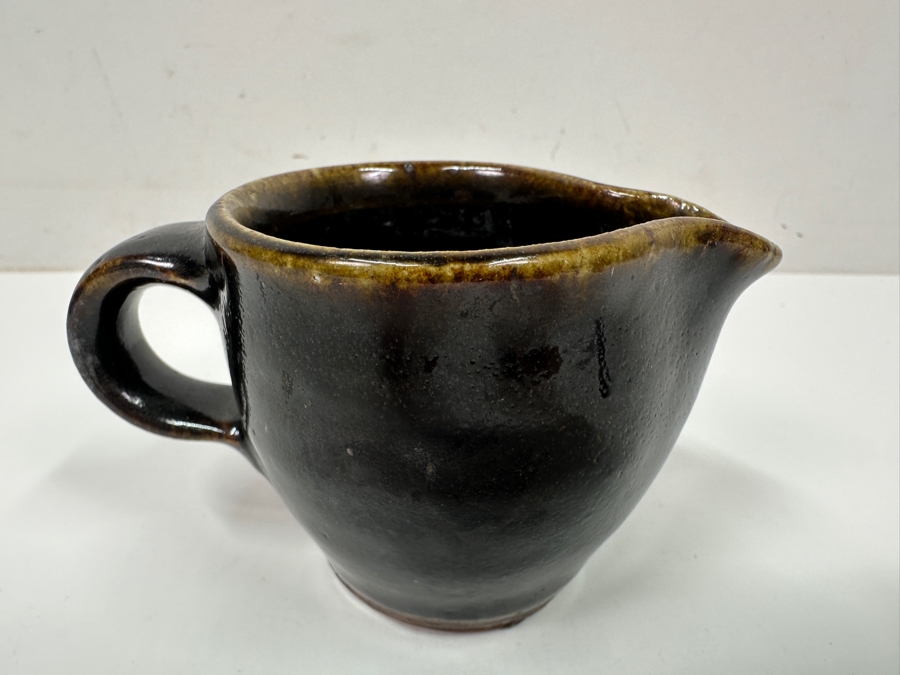 Atsuya Hamada (1932-1986, Japanese) Original Studio Pottery Cup With Spout Vintage 1964 2.5'H - Son Of Shoji Hamada - Estimate $150-$350 [Photo 2]