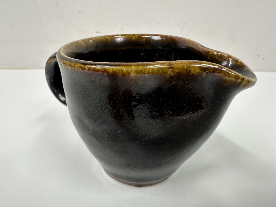 Atsuya Hamada (1932-1986, Japanese) Original Studio Pottery Cup With Spout Vintage 1964 2.5'H - Son Of Shoji Hamada - Estimate $150-$350 [Photo 6]