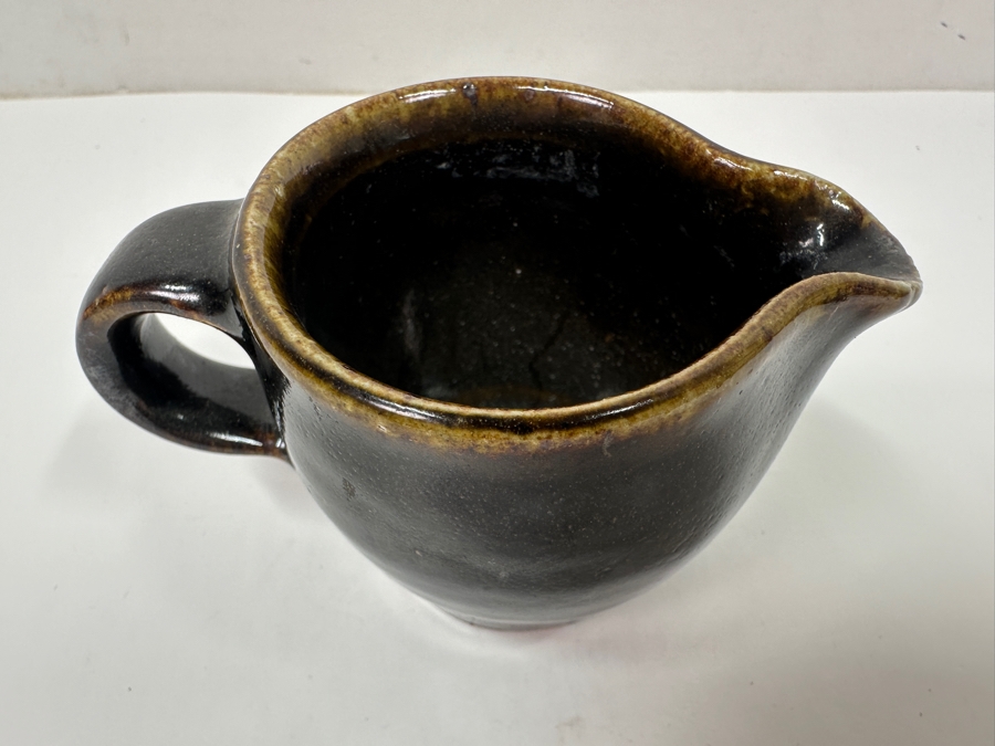 Atsuya Hamada (1932-1986, Japanese) Original Studio Pottery Cup With Spout Vintage 1964 2.5'H - Son Of Shoji Hamada - Estimate $150-$350 [Photo 4]