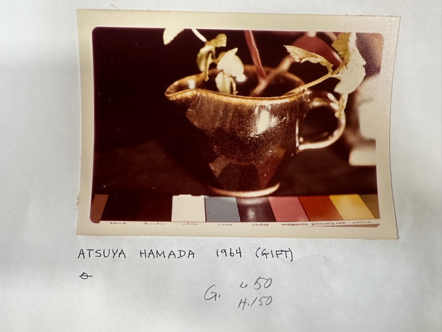 Atsuya Hamada (1932-1986, Japanese) Original Studio Pottery Cup With Spout Vintage 1964 2.5'H - Son Of Shoji Hamada - Estimate $150-$350 [Photo 15]