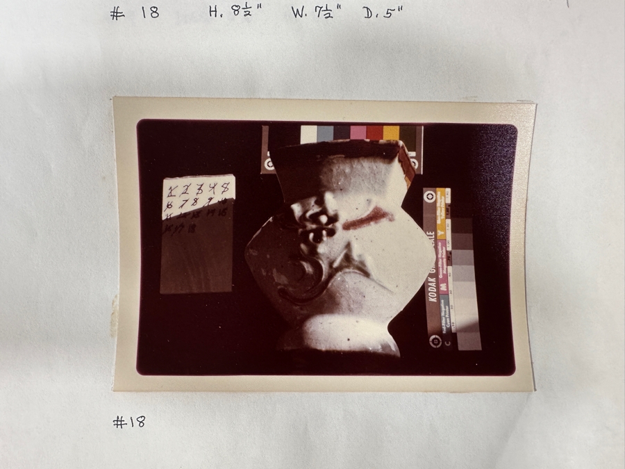 Kawai Kanjiro (1890-1966, Japanese) Original Studio Pottery Vase Vintage 1964 7'W X 5'D X 8.25'H - Key Figure In The Mingei (Folk-Art) Studio Pottery Movement Estimate $1,000-$3,000 [Photo 12]