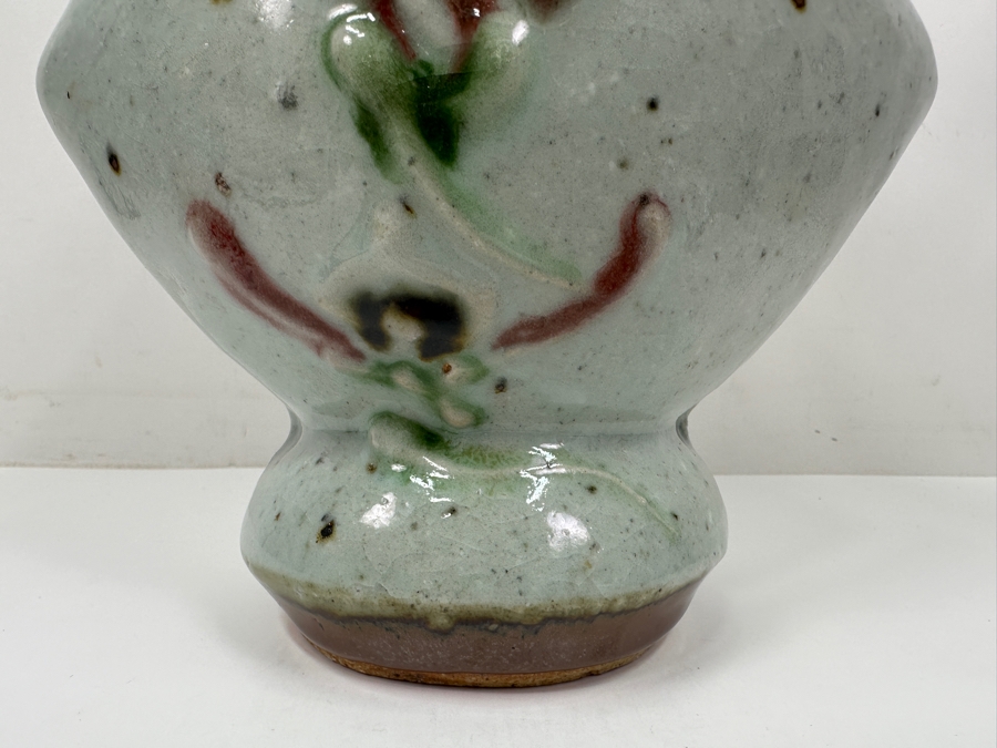 Kawai Kanjiro (1890-1966, Japanese) Original Studio Pottery Vase Vintage 1964 7'W X 5'D X 8.25'H - Key Figure In The Mingei (Folk-Art) Studio Pottery Movement Estimate $1,000-$3,000 [Photo 7]