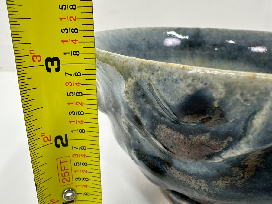 Kawai Kanjiro (1890-1966, Japanese) Original Studio Pottery Tea Bowl Chawan Vintage 1955 5.75'W X 3'H - Key Figure In The Mingei (Folk-Art) Studio Pottery Movement Estimate $1,500-$4,500 [Photo 10]