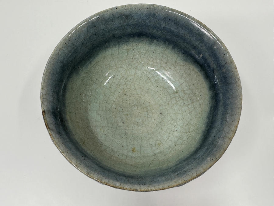 Kawai Kanjiro (1890-1966, Japanese) Original Studio Pottery Tea Bowl Chawan Vintage 1955 5.75'W X 3'H - Key Figure In The Mingei (Folk-Art) Studio Pottery Movement Estimate $1,500-$4,500 [Photo 14]