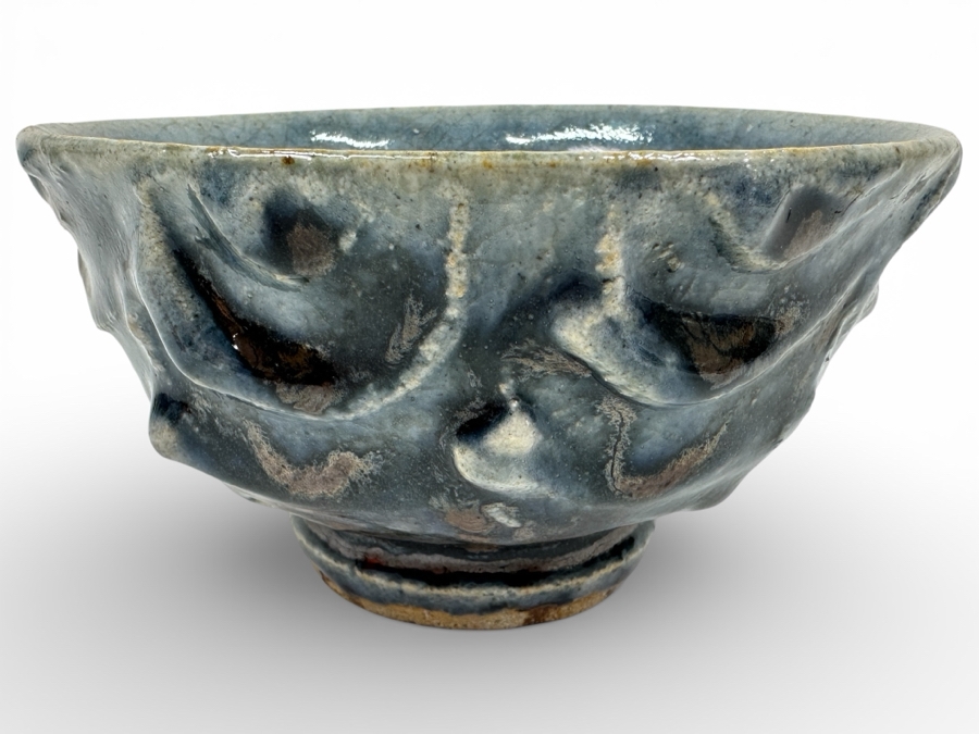 Kawai Kanjiro (1890-1966, Japanese) Original Studio Pottery Tea Bowl Chawan Vintage 1955 5.75'W X 3'H - Key Figure In The Mingei (Folk-Art) Studio Pottery Movement Estimate $1,500-$4,500
