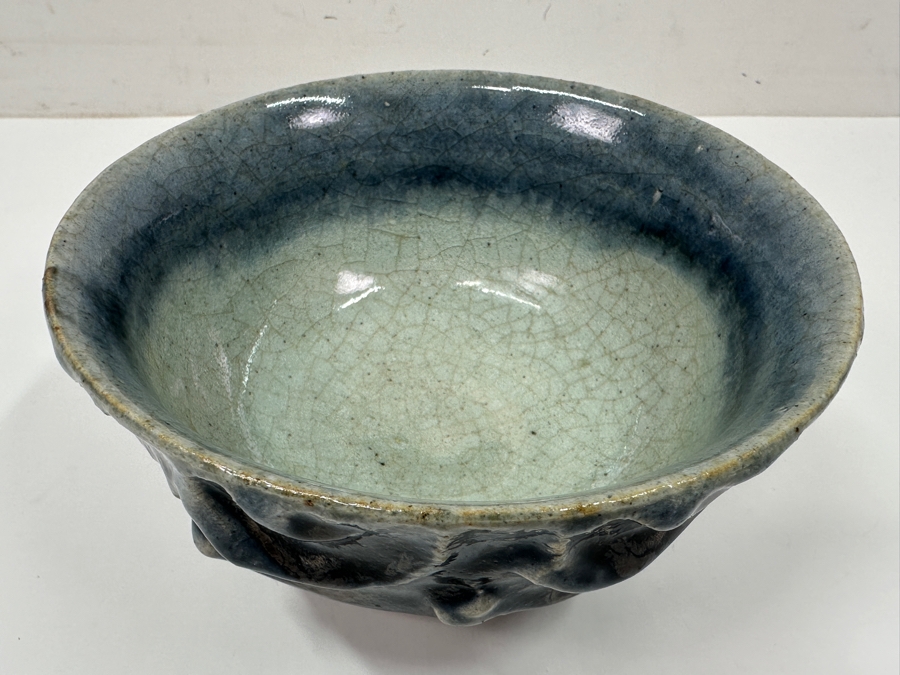 Kawai Kanjiro (1890-1966, Japanese) Original Studio Pottery Tea Bowl Chawan Vintage 1955 5.75'W X 3'H - Key Figure In The Mingei (Folk-Art) Studio Pottery Movement Estimate $1,500-$4,500 [Photo 4]