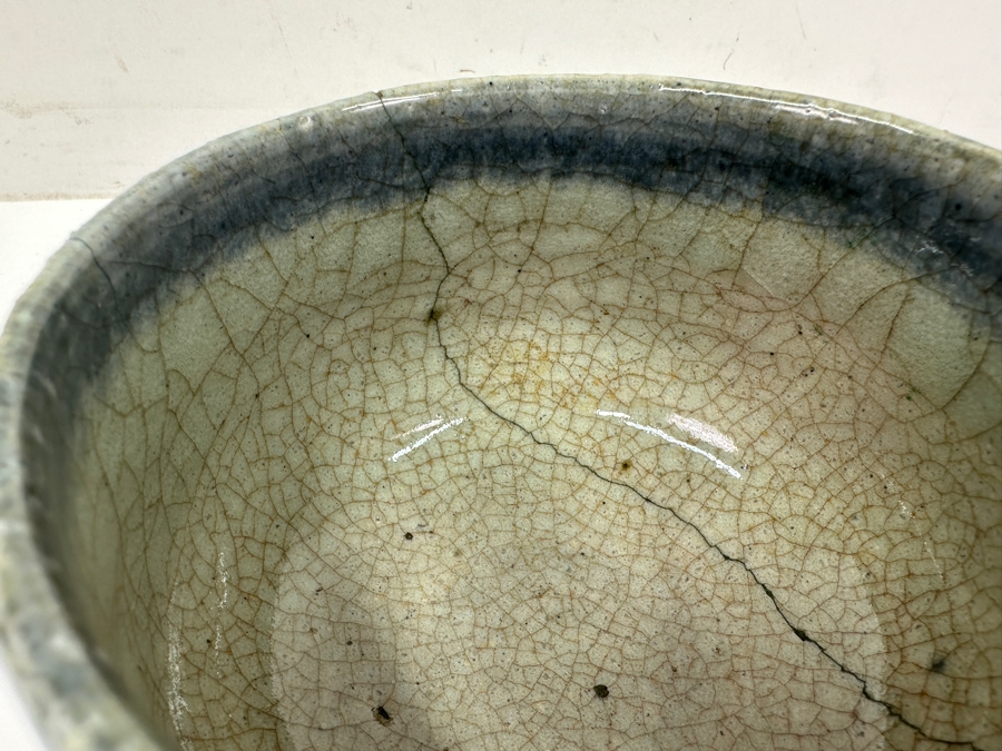 Kawai Kanjiro (1890-1966, Japanese) Original Studio Pottery Tea Bowl Chawan Vintage 1955 4.75'W X 3.75'H - Key Figure In The Mingei (Folk-Art) Studio Pottery Movement (Has Been Professionally Repaired) Estimate $1,000-$3,000 [Photo 6]