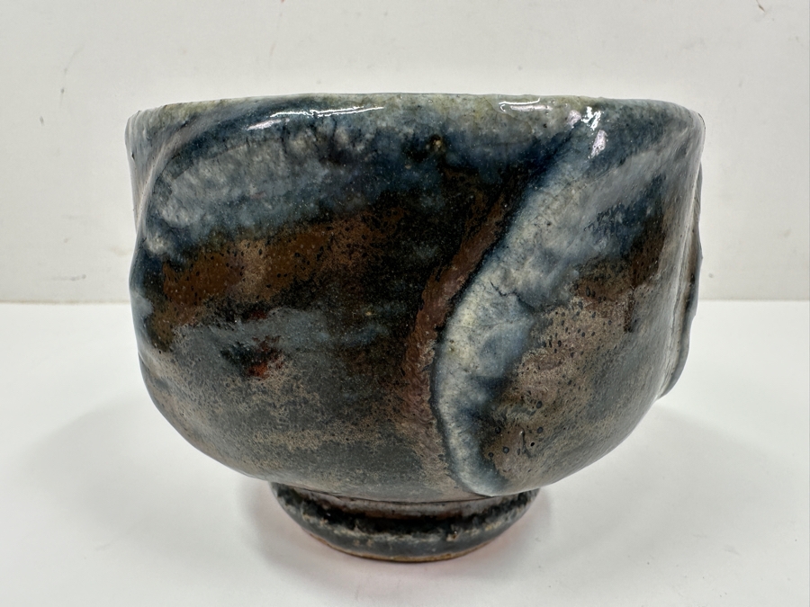 Kawai Kanjiro (1890-1966, Japanese) Original Studio Pottery Tea Bowl Chawan Vintage 1955 4.75'W X 3.75'H - Key Figure In The Mingei (Folk-Art) Studio Pottery Movement (Has Been Professionally Repaired) Estimate $1,000-$3,000 [Photo 3]