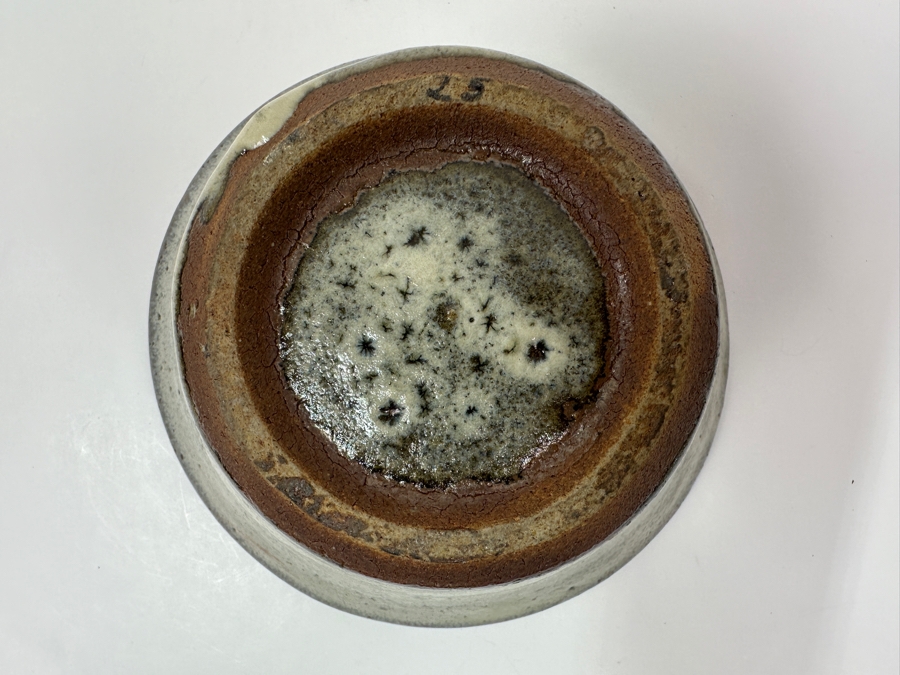Atsuya Hamada (1932-1986, Japanese) Original Studio Pottery Bowl Vintage 1964 5.75'W X 2.5'H - Son Of Shoji Hamada - Estimate $600-$900 [Photo 5]